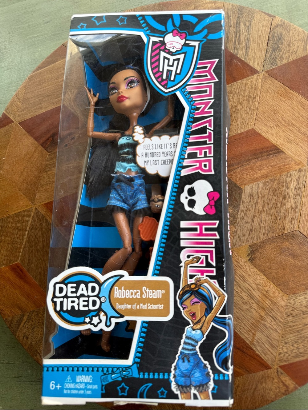 Monster High G1 Dead Tired Robecca Steam Doll NIB 2012 Steampunk